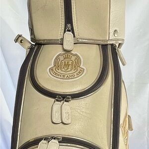 Maruman MAJESTY White 8.5-inch cart bag golf carry caddy bag rare japan 3726